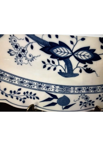Alman Hutschenreuther Porselen Dekoratif Veya Sunum Tabağı 43 cm 30,5 cm