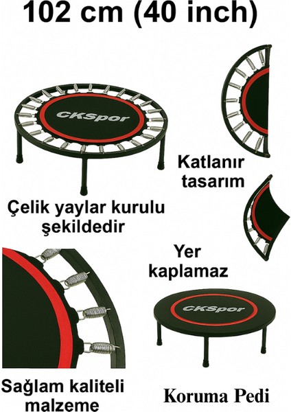 102 cm (40 Inç ) Trambolin Katlanabilir Trambolin
