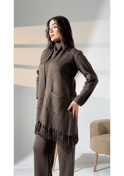 Üçlü Takım Hırka & Pantolon & Bluz Standart Beden