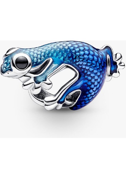 Metalik Mavi Geko Charm modelleri