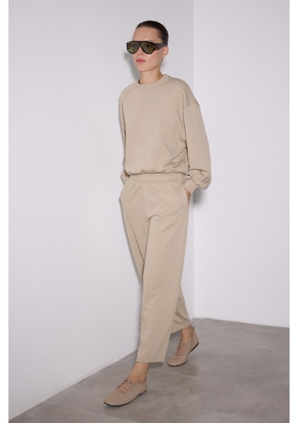 Dikişli Balon Kol Sweatshirt fırsatları