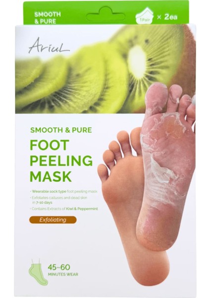 Smooth & Pure Exfoliating Foot Peeling Mask - Çorap Tipi Yenileyici & Arındırıcı Ayak Peeling Maskesi