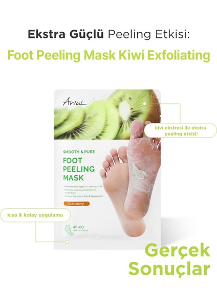Smooth & Pure Exfoliating Foot Peeling Mask - Çorap Tipi Yenileyici & Arındırıcı Ayak Peeling Maskesi fiyatları