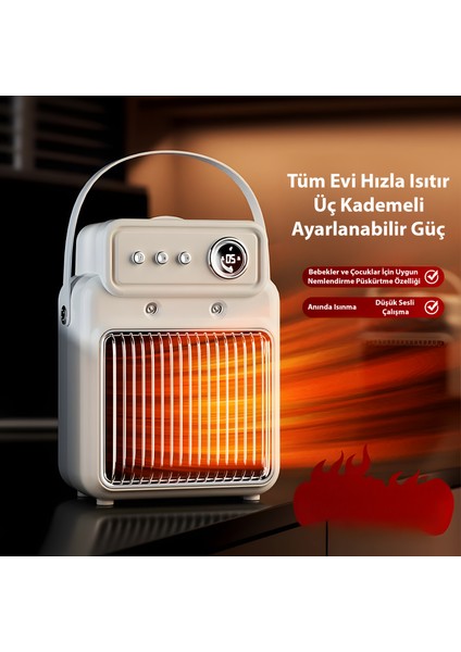 XH-1202 Ultra Konforlu Nemlendiricili Mini Isıtıcı: Evde Bahar esintisi!
