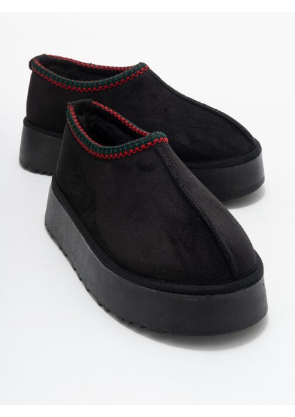 Yüksek Tabanlı Kısa Mini Bot Siyah