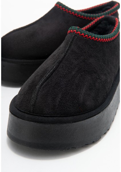 Yüksek Tabanlı Kısa Mini Bot Siyah modelleri