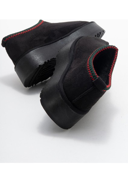 Yüksek Tabanlı Kısa Mini Bot Siyah fırsatları