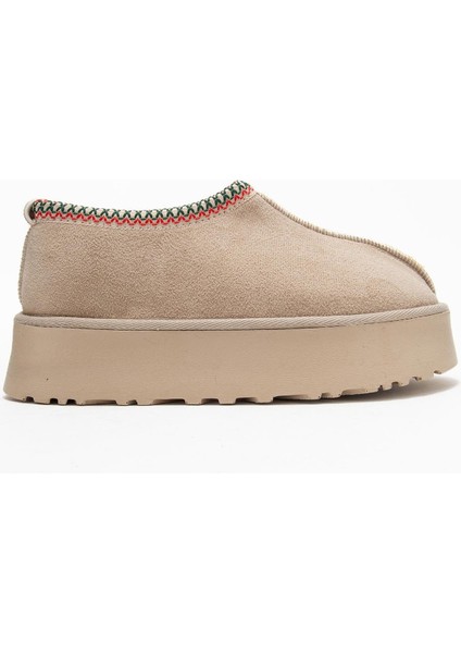 Yüksek Tabanlı Kısa Mini Bot Bej fiyatları