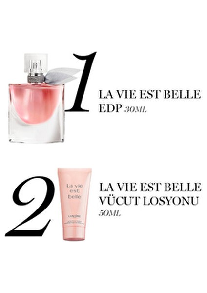 La Vie Est Belle Parfüm Seti Kadınlar İçin 30 ml ve 100 ml Hediyelik Lüks Ambalaj fırsatları