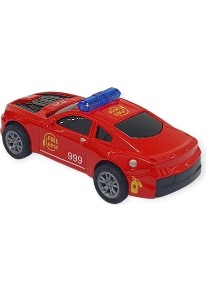 Çek Bırak Metal Küçük Arabalar 3'lü 8 cm - Itfaiye Araçları (Lisinya) fırsatları