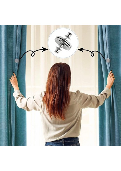 ® Perde ve Kumaş Tutturma Mıknatısı 2 Adet modelleri