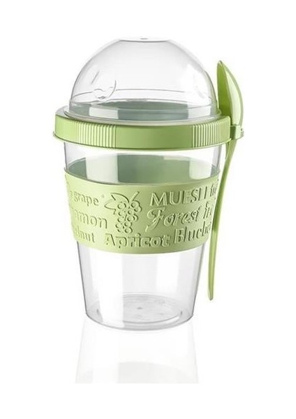 ® Taken Go Kapaklı Kaşıklı Pratik Taşınabilir Meyveli Yoğurt Kabı indirimleri