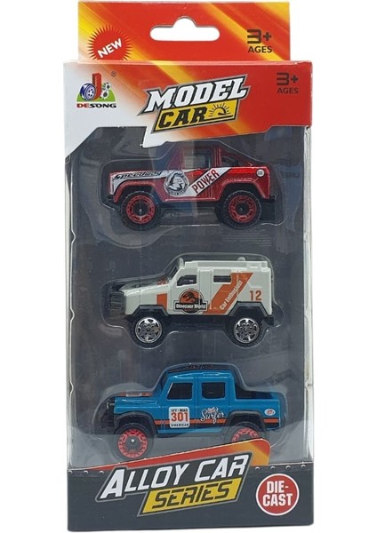 3'lü Araba Off-Road Seti - Die Cast - DS045 (Lisinya) indirimleri