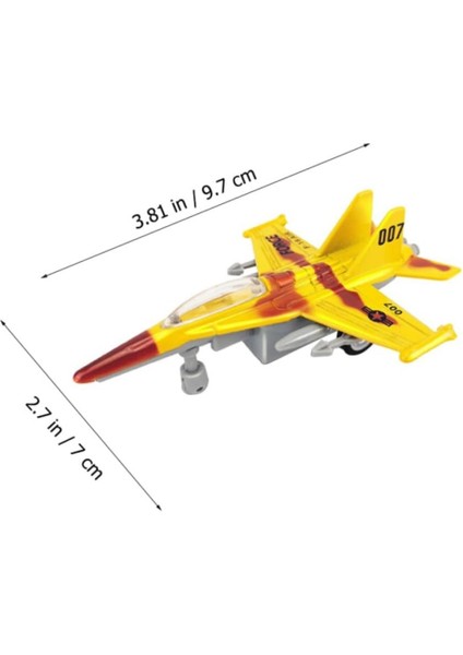Çek Bırak Mini Metal Uçak - Sarı (Lisinya) fiyatları