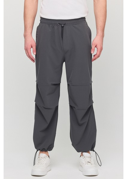 Paraşüt Kumaş Cepli Paçası Ayarlanabilir Baggy Pantolon