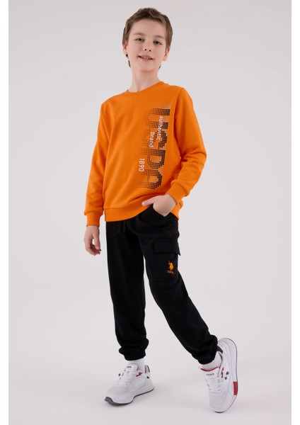 Erkek Çocuk Eşofman Takımı - Turuncu