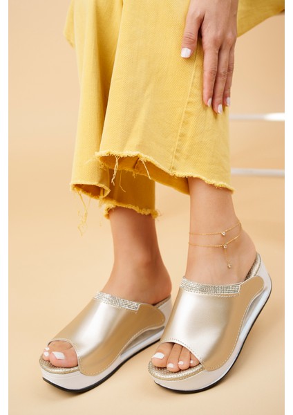 Lana Anatomik Air Taban Günlük Kadın Terlik modelleri