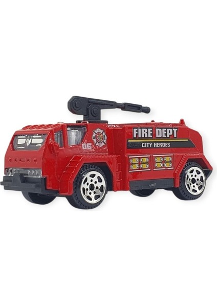 3'lü Iş Makinaları Road Seti - Die Cast - DS044 - Itfaiye (Lisinya) fırsatları