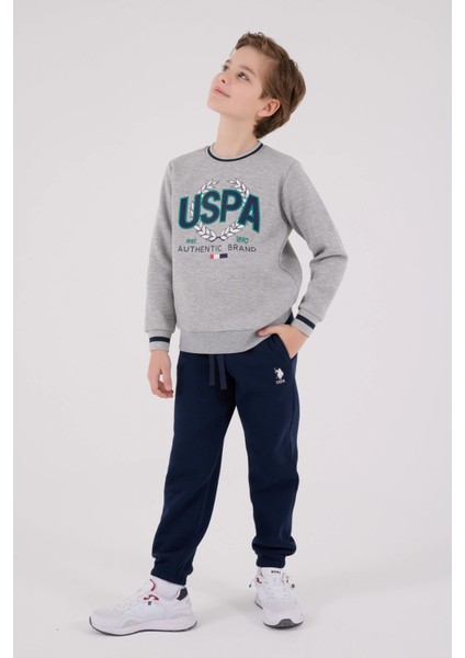 Erkek Çocuk Eşofman Takımı - Gri Melanj