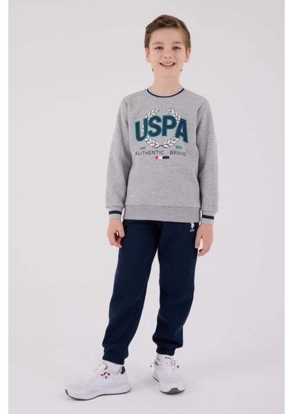 Erkek Çocuk Eşofman Takımı - Gri Melanj modelleri