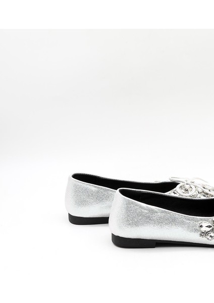 Ithal Kadın Taşlı Şık Babet KB2000-000 Gümüş fırsatları