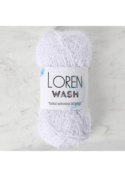 Loren Wash Optik Beyaz El Örgü Ipi - R001 - 34262