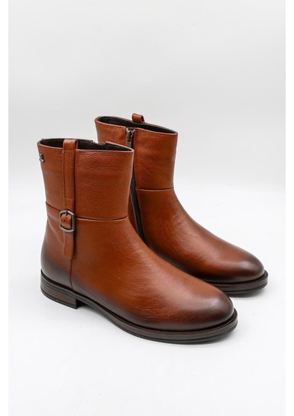 Kadın Hakiki Deri Trok Detaylı Western Bot 2552701K - Taba - 36 modelleri