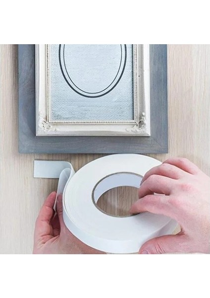 Çift Taraflı Bant Köpük Bant 18 mm x 4,5 mt Çerçeve Tablo Halı Yapıştırma Bandı - 1 Adet fiyatları