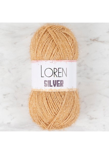 Loren Silver Bej El Örgü Ipi - RS00100 - 34095