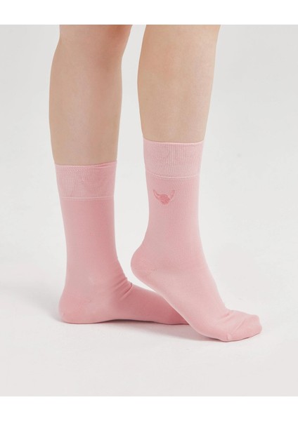 Düze Renk Merserize Çorap