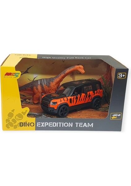 Çek Bırak Araç ve Dinazor Oyun Seti - 6843-2D- Turuncu (Lisinya) fiyatları