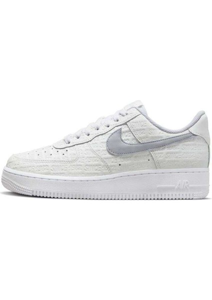 Air Force 1'07 Low Af1 Leather Unisex Sneaker Hakiki Deri Günlük Spor Ayakkabı Beyaz