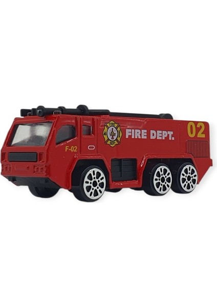 3'lü Iş Makinaları Road Seti - Die Cast - DS044 - Itfaiye (Lisinya) fiyatları