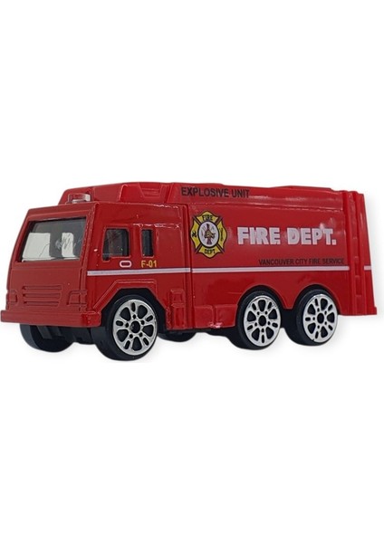 3'lü Iş Makinaları Road Seti - Die Cast - DS044 - Itfaiye (Lisinya) fırsatları