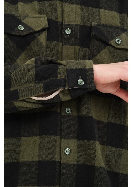 ÇİFT CEP KAPAKLİ DAMALI ODUNCU U.K. GÖMLEK fiyatları