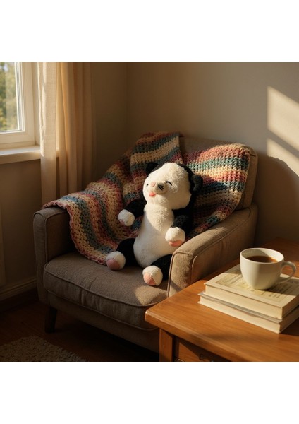 Oturan Kedi 40 cm Peluş Oyuncak