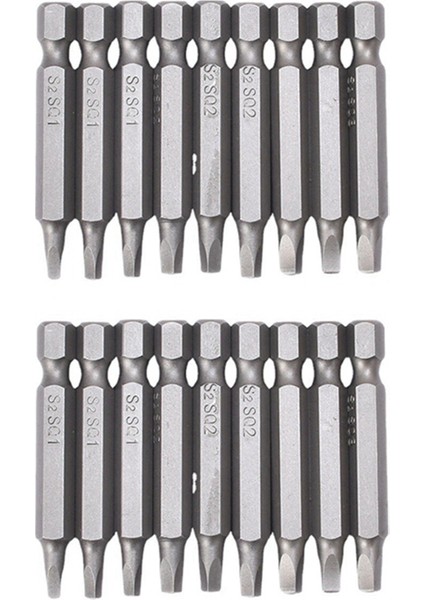 18PC Kare Altıgen Anahtar Matkap Bitleri Set Tornavida Bit Seti 1 97 Inç Uzunluğunda Hızlı Sürüm Shanks Manyetik Kare Sürücü (Yurt Dışından)