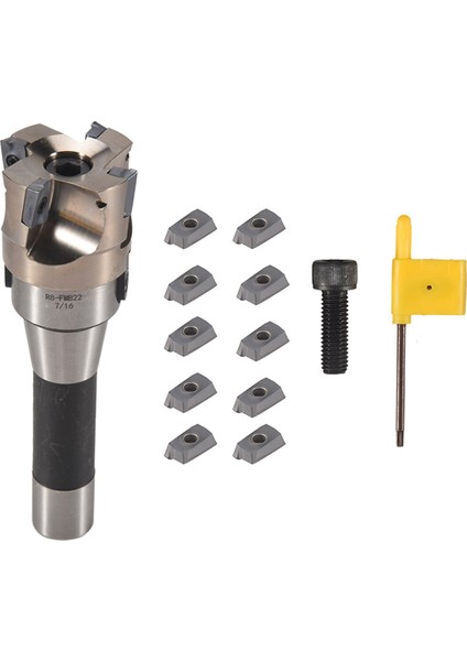 400R 50MM Freze Cnc Yüz Uç Mill Kesici Kiti + 10 Pcs APMT1604 Karbür Ekler + R8 Shank Arbor Güç Makinesi Takımı Için (Yurt Dışından) fırsatları