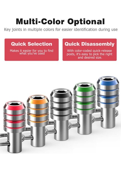 Bit Tutucu Anahtarlık 10 Pcs 1/4 Hex Shank Dağırlık Matkak Bıt Keyajı Hızlı Değişim Tutu Tutucu Tutucu Vıda Vıdaktörü (Yurt Dışından) indirimleri