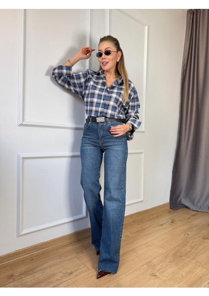 Indigo Yeni Ekose Gömlek