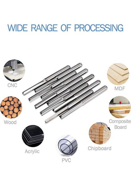 20PCS 2 Flüt Cnc Yönlendirici Bitleri 3 175MM Düz Yuva Tungsten Ahşap Plastik Için Çelik Freze Kesici (Yurt Dışından) fırsatları