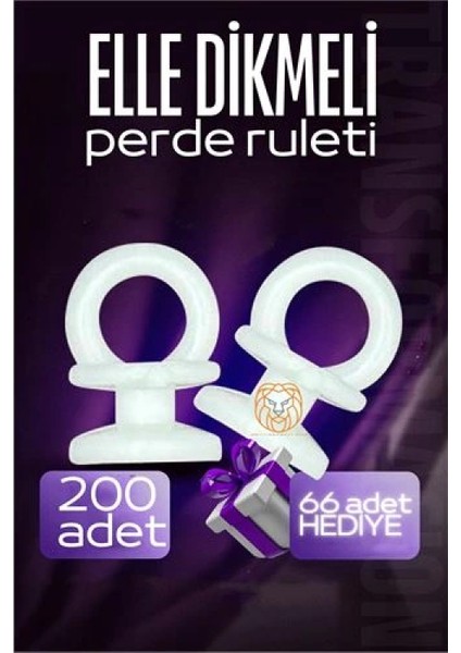 Elle Dikmeli Perde Düğmesi Perde Ruleti 266 Adet