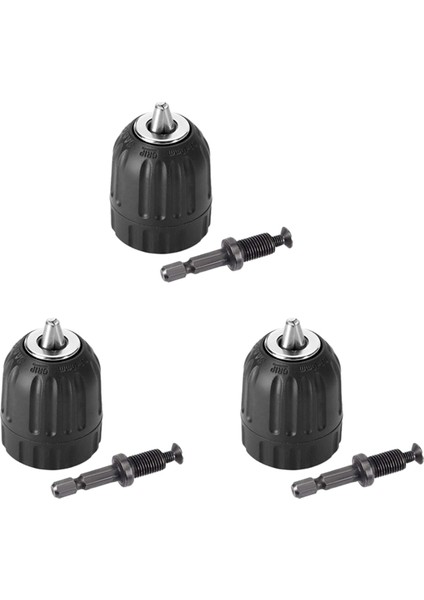 Adaptör Donanım Aletleri ile 6 Adet Elle Sıkıştırma Set Adaptör Ağır Hizmet Tipi 10MM Anahtarsız Matkap Aynası (Yurt Dışından)