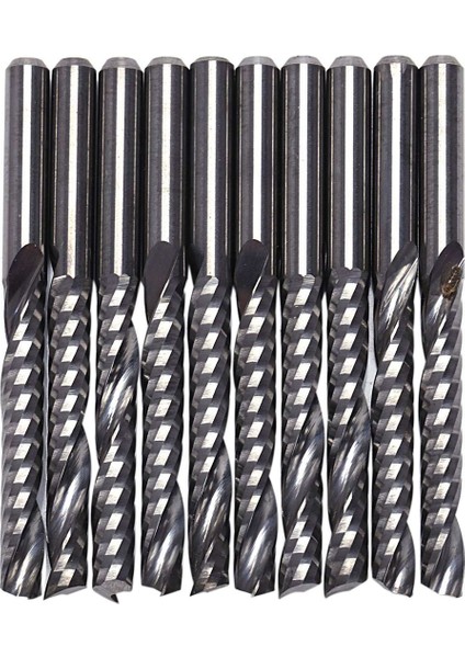 30PCS Cnc Yönlendirici Bitleri 3 175 x 22MM Tek Flüt Spiral Karbür Cnc Yönlendirici Bitleri Freze Kesici (Yurt Dışından) fiyatları