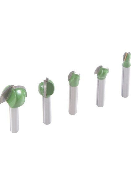 5pcs 6mm Shank Topu Burun Yönlendirici Bitleri Set Son Değirmen Yuvarlak Koy Kutusu Katı Karbür Cnc Yarıçapı Çekirdek Freze Biti (Yurt Dışından) modelleri