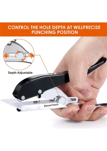 Delik Yumruk 1/4 Inç-6mm Tek Delik Delin Punch Heavy Dound Del Punch Single Taşınabilir Elde Taşınabilir Uzun Delik Deliği Yumruk (Yurt Dışından) fiyatları