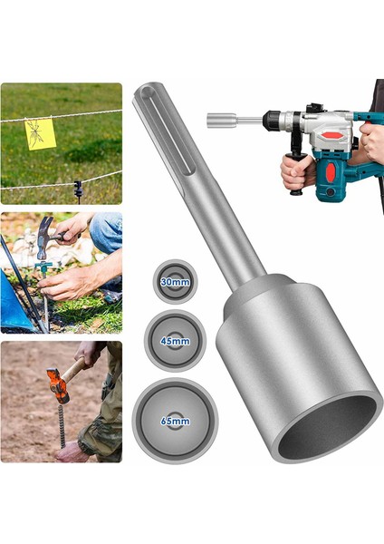 Toprak Çubuğu Sürücüsü 65MM Ağır Hizmet Tipi Çelik Matkap Ucu Sürücü Aşınma Dirençli Geniş Uyumluluk Öğütülmüş Çubuk Bitleri Soketi (Yurt Dışından) fırsatları