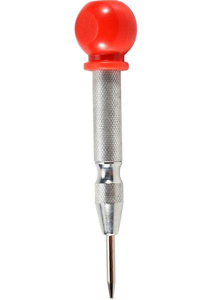 1pcs Hss Center Punch Stator Yumruk Otomatik Merkez Pim Yumruk Yay Yüklü Işaretleme Sondaj Aracı Koruyucu Bir Kılıf Kırmızısı ve Gümüş (Yurt Dışından) modelleri