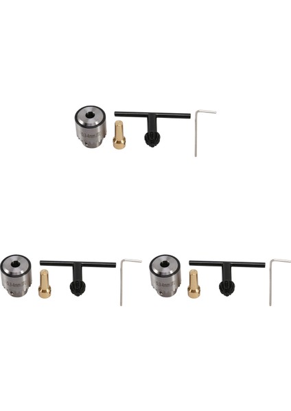 3x Sıcak Elektrik Matkap Tutma Matkap Kuşağı Anahtar Tuşu Anahtar Tatbikatlar 0 3-4mm Kapasite Aralığı 3 17MM Mil Bağlantı Çubuğu (Yurt Dışından)