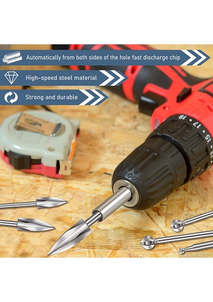 10 Parça Ahşap Oyma Bitleri Gravür Matkap Aksesuarları Döner Aletler Için Matkap Usunu Oymak Için Yuvarlak Burun Koyu (Yurt Dışından) modelleri